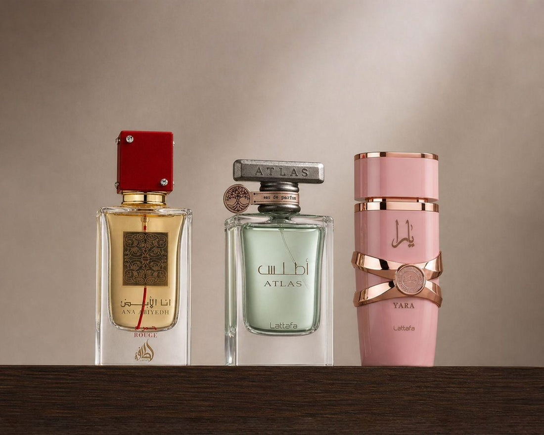 Parfum care ține mult: Lattafa Ana Abiyedh Rouge, Atlas și Yara