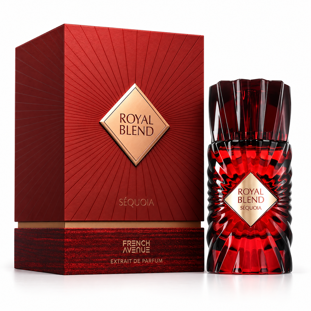 French Avenue Royal Blend Sequoia Eau de Parfum 100 ml unisex, flacon și cutie