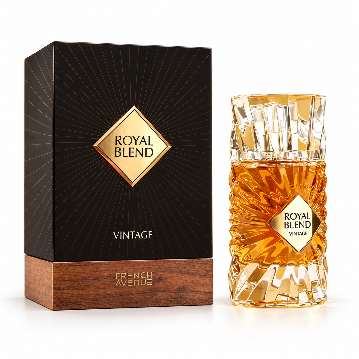 French Avenue Royal Blend Vintage Eau de Parfum 100 ml unisex, flacon și cutie
