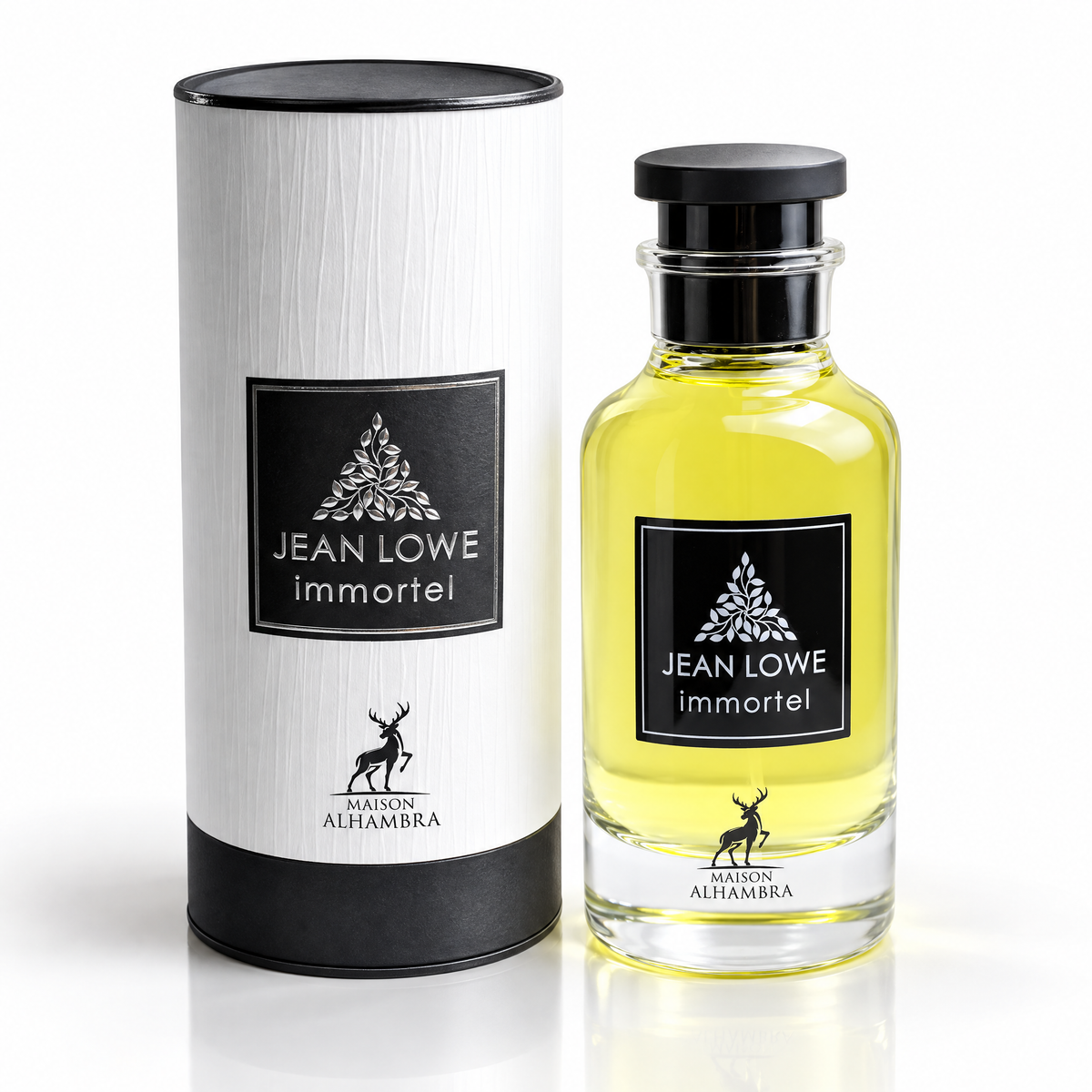 Maison Alhambra Jean Lowe Immortel Eau de Parfum 100 ml pentru bărbați, flacon și cutie