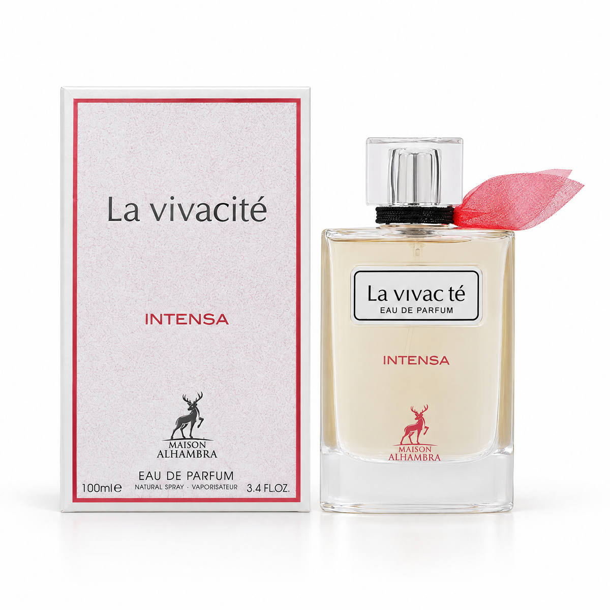 Maison Alhambra La Vivacité Intensa Eau de Parfum 100 ml pentru femei, flacon și cutie