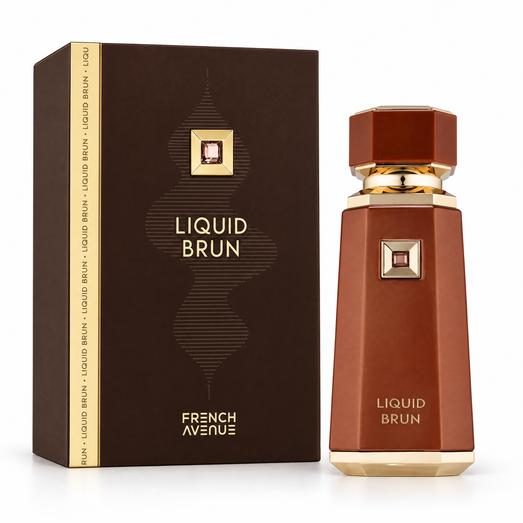 Flacon și cutie French Avenue Liquid Brun Eau de Parfum pentru bărbați 100 ml