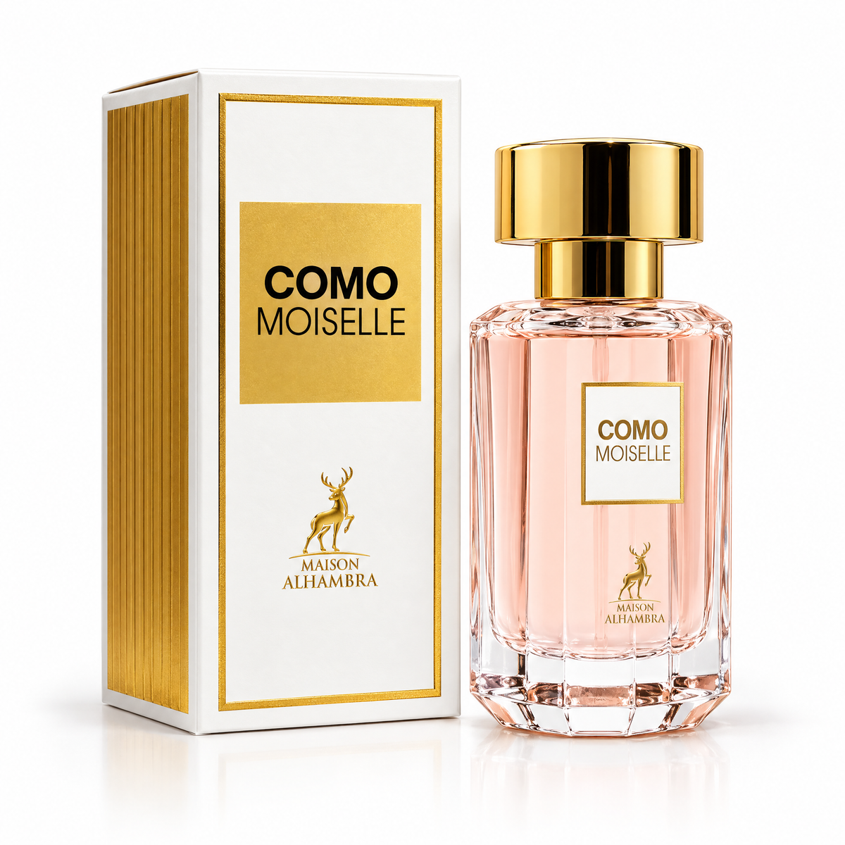 Maison Alhambra Como Moiselle Eau de Parfum 30 ml pentru femei, flacon și cutie