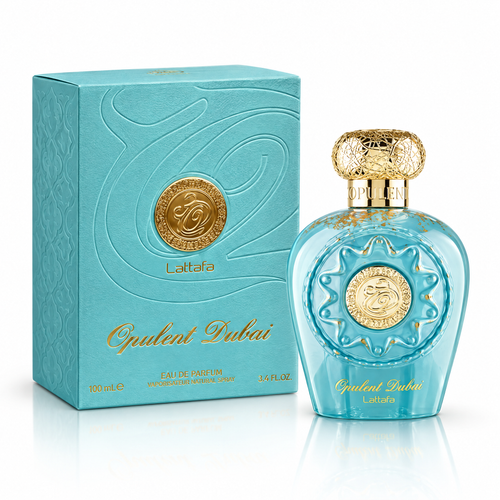 Lattafa Opulent Dubai Eau de Parfum 100 ml unisex, flacon și cutie
