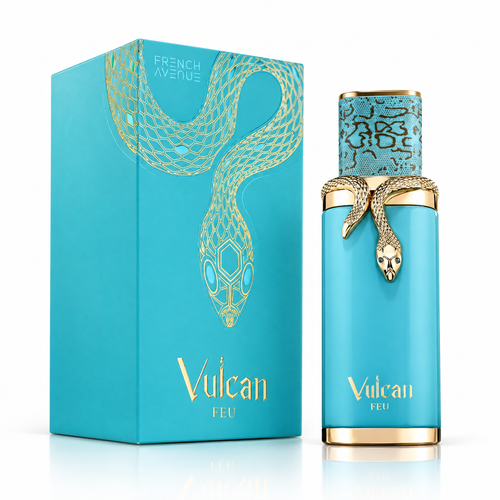 French Avenue Vulcan Feu Eau de Parfum 100 ml unisex, flacon și cutie